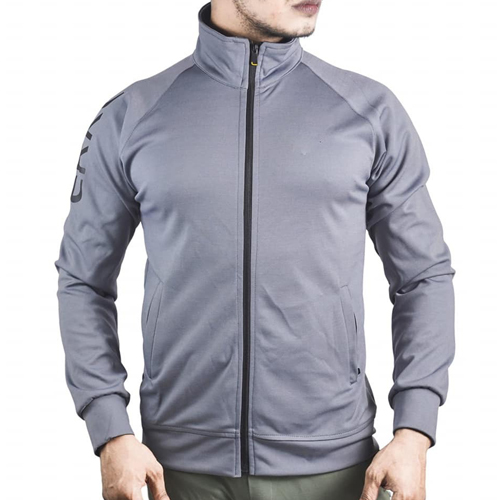 Men's ERKE  Cotton Casual Sports Jacket - Grey
